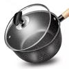Wooden Handle Milk Pot Non-stick Soup Pot Stew Pot Japanese Style Saucepan  Dormitory