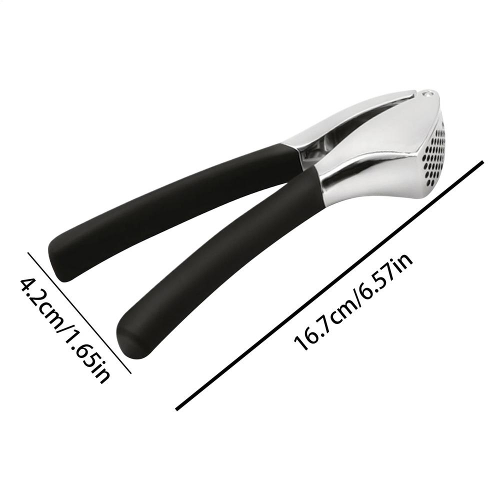 Kitchen Garlic Press Household Easy-Squeeze Gadget Stainless Steel Garlic Presser Crushing Tool For Restaurant Picnic Cooking