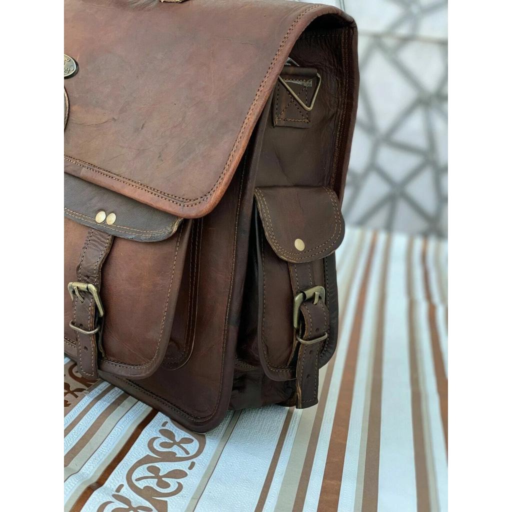 Handbag Shoulder Laptop Messenger Satchel Bag (Travel Case) Leather Men's