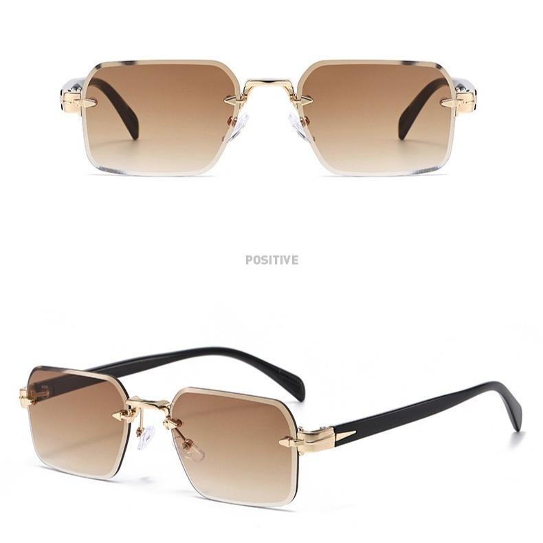 Men's sunglasses, new fashionable sunscreen sunglasses, personalized frameless trimmed sunglasses