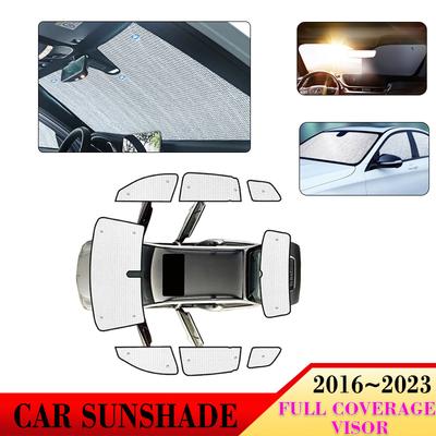 Autosonnenschutz für Skoda Kodiaq NS7 NV7 NS6 2016~ Windschutzscheiben-Sonnenblenden Sonnenschutz für Fenster Sonnenrollos Autozubehör