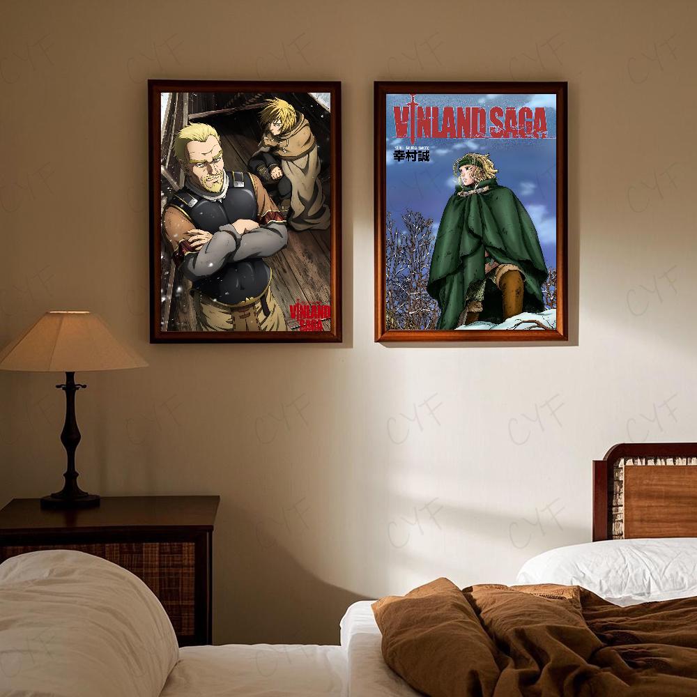 Vinland Saga Anime Manga Poster HD art adesivo da parete impermeabile casa soggiorno camera da letto bar decorazione estetica