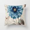 Flower Printing Pillows Decor Home Decorative  Car Sofa Cushion Cover Bed Pillowcase Bird Pillow