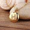 Nidin Top Quality Women Girls Initial Letter Necklace 26 A-Z Charm Neck Pendants Copper CZ Jewelry Personal Gifts Wholesale