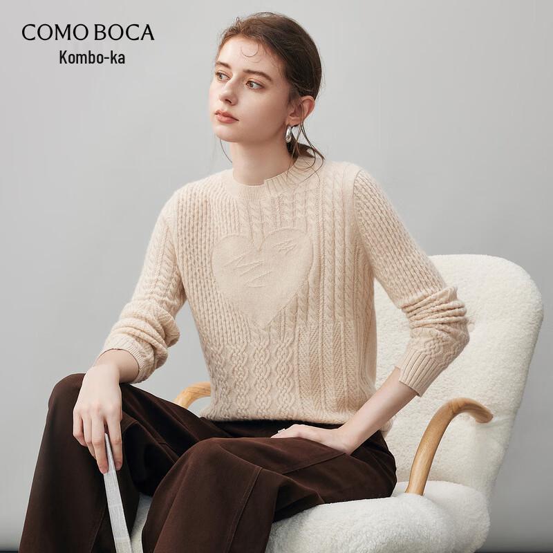 

Women s 2025 F/W Heart Twist Cashmere Sweater L