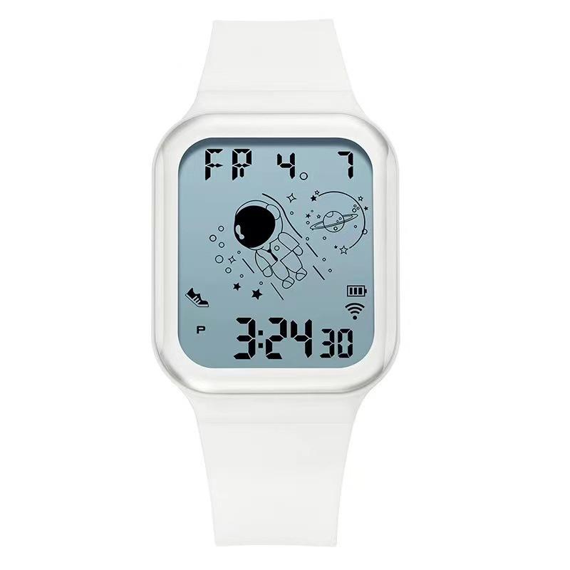 Moment Beauty Men's and Women's Outdoor Sports Electronic Watch Multifunctional Waterproof Astronaut Student Watch Watch