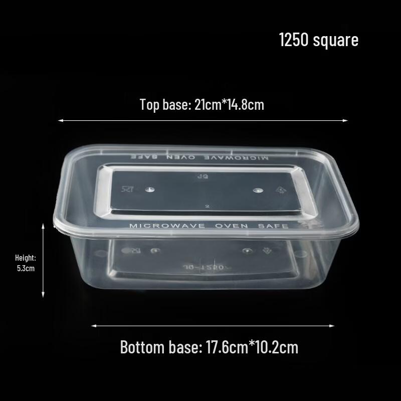 Disposable Transparent Plastic Meal Box