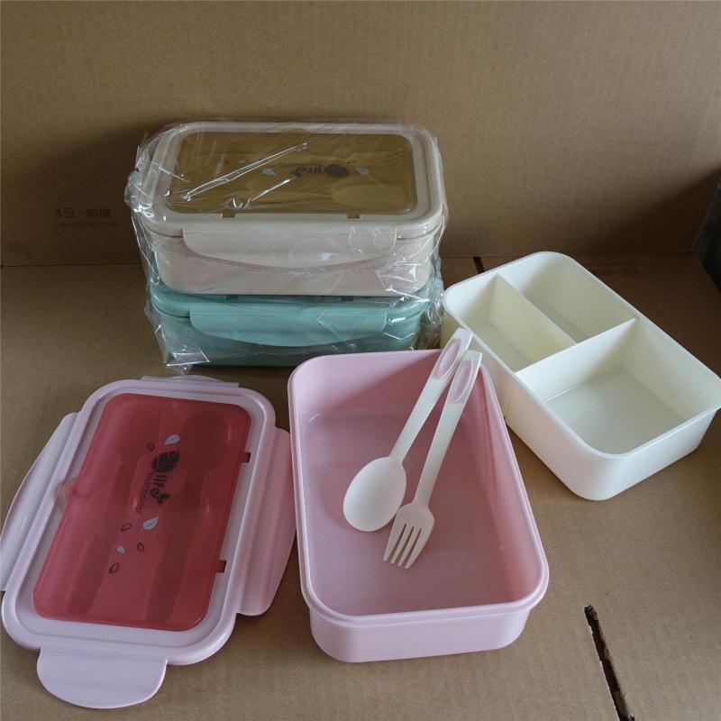 Simple Stylish Microwaveable Bento Lunch Box for Students, Office Workers, and Kids