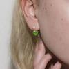 Baby Heart Green Earrings