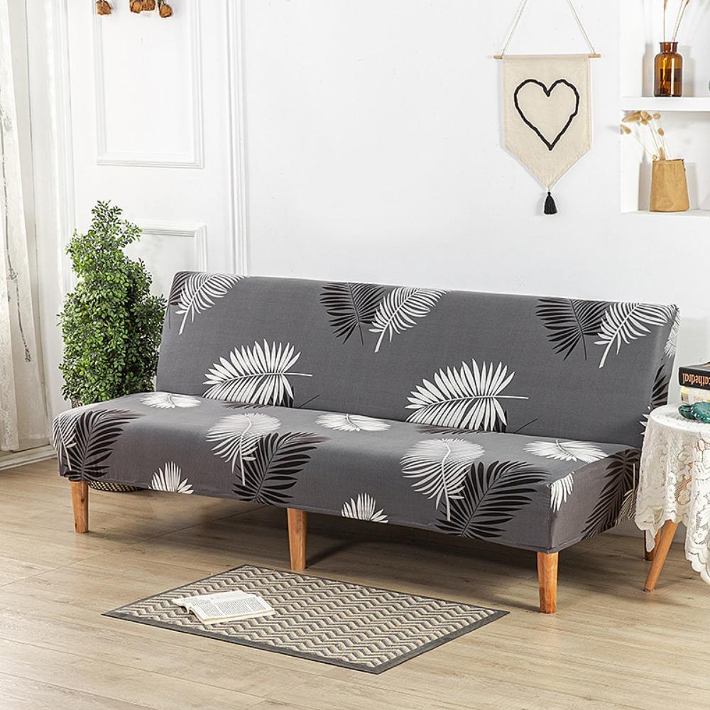 Milk Silk Elastic Sofa Cover Slipcover Furniture Protector Dustproof Stretchable No Armrest Full Coverage