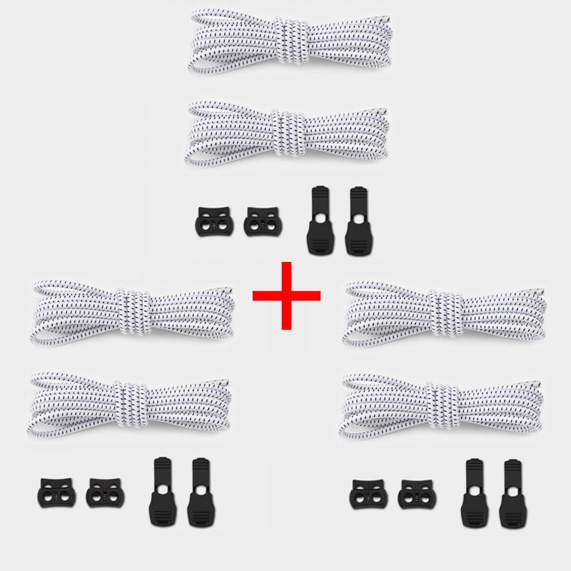 1Pair/3Pair New Unisex Round Elastic Shoelace High-Quality Laces for Sneakers and Casual Shoes Available in A Variety of Colors