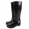 Excellent Knee-high Boots Splash Line Monogram Rubber 36 Used