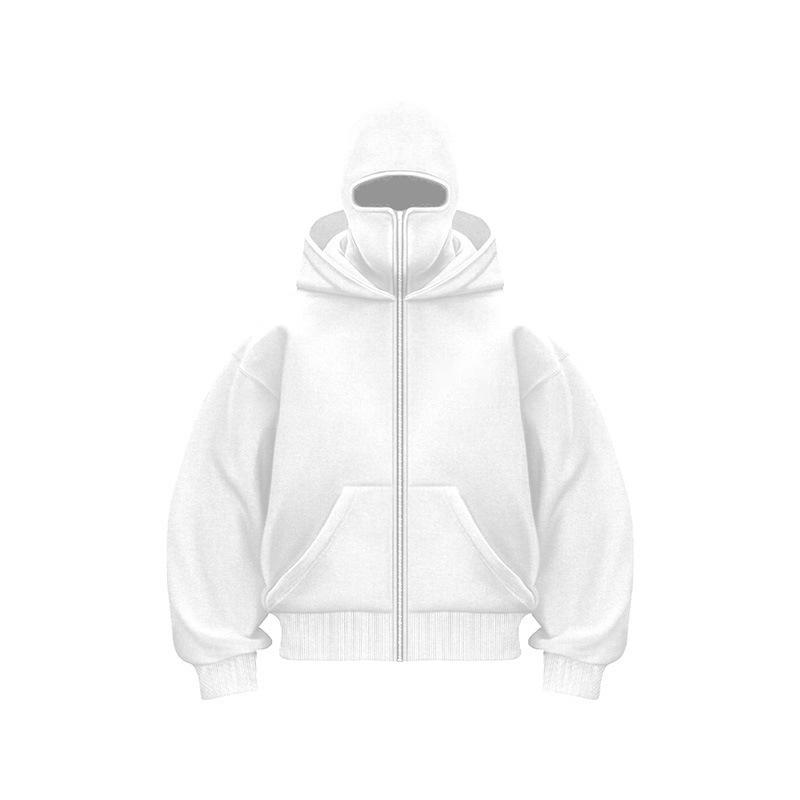 

Unisex Autumn/Winter Loose Fit Hooded Cardigan Sweatshirt XXXL