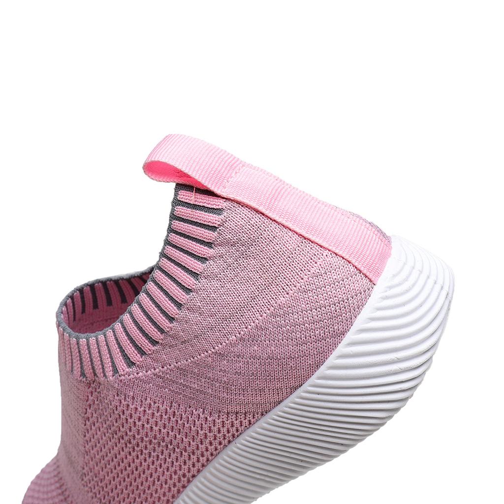 Zapatos de Mujer Talla Grande Calcetines de Verano Zapatos Malla Tejida con Mosca Zapatos Casuales Transpirables Ligeros Zapatos Deportivos Mujer