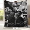 SUGA Agust D Kpop B-BTS Flannel Blanket,Ultra Soft Warm Plush Throw for Home Bedroom Bed Sofa Cover Office Camping picnic gift