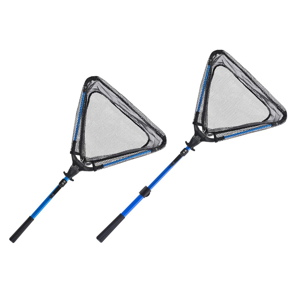 Portable Retractable Fishing Net Telescoping Landing Net Non-Slip Folding Fishing Net for Easy Catches & Release