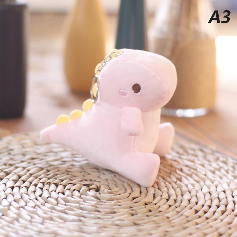 

1 шт. 12 см плюшевая кукла динозавра с большим хвостом, брелок для ключей автомобиля, подвеска для сумки, милая кукла розовый