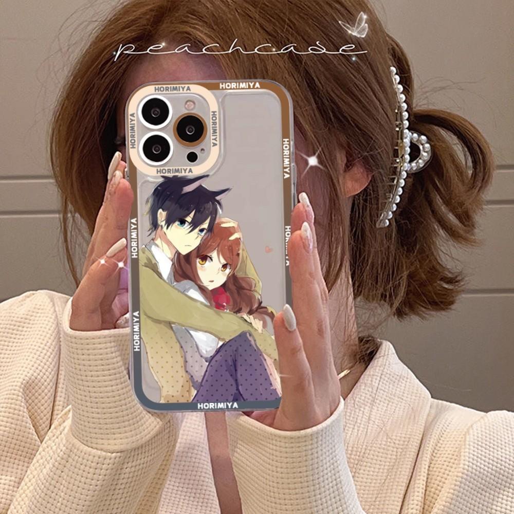 Anime Horimiya Phone Case For iPhone 15 11 12 13 14 Mini Pro Max XR X XS TPU Clear Case