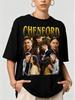 Nieuw ChenFord T-shirt met een frisse print van Lucy Chen en Tim Bradford, een uniseks tee in vintage jaren '90 stijl