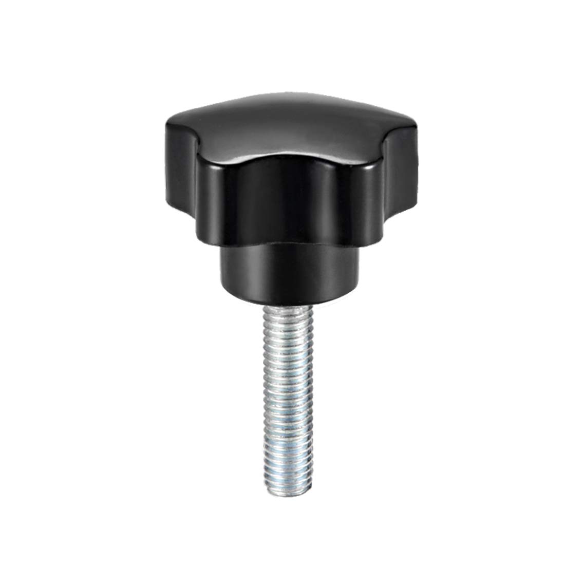 

uxcell Star Knob, Handle, Pentagon Handle, M8 x 20 mm, Male Thread, Steel, Sub Studs, Black, PP M8 x 20mm чорний