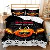 Halloween Duvet Cover Queen Cartoon Pumpkin Gamepad Quilt Cover Microfiber Horror Theme Gothic Spooky Bedding Set For Boys Teen