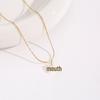 Elegant 18K Plated Titanium Steel Cross Necklace for Women - Light Luxury Clavicle Chain That Resists Fading
