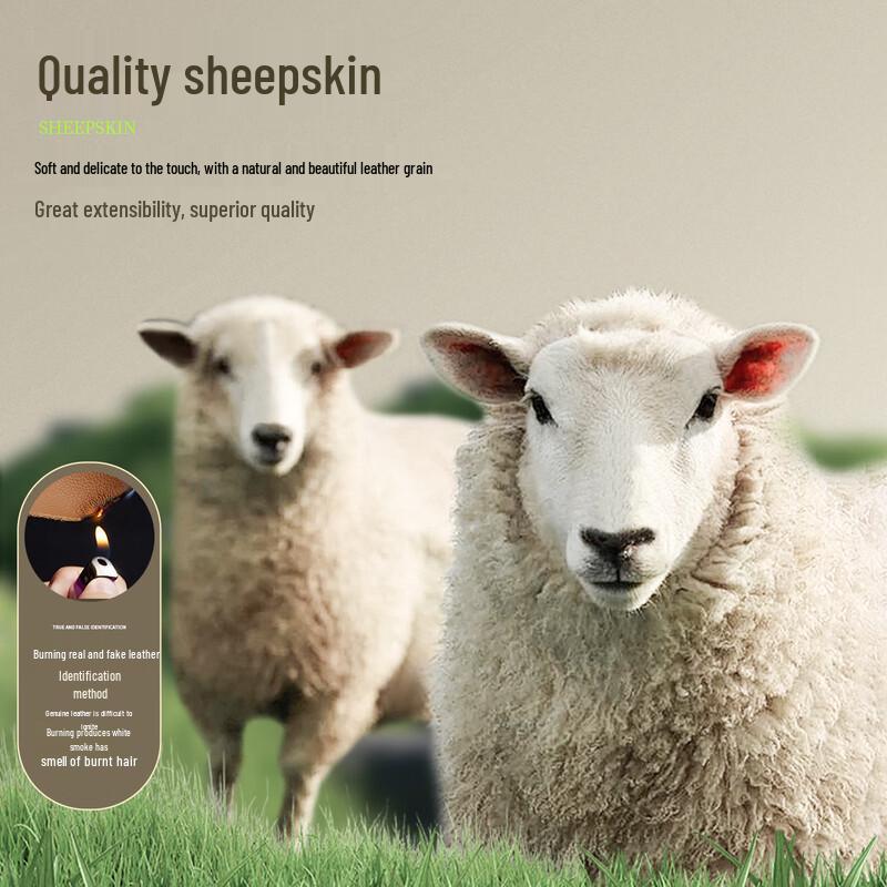 Fu Ting Men's Premium Sheepskin Lapel Leather Jacket