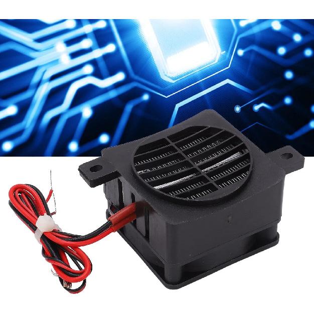 Air Heater, PTC Ceramic Heating DC12V 50W Constant Temp Reinforced Nylon Shell PTC Air Heater Insulation Temperature 2.4 X 2.4 X 1.7in Car Fan Heater