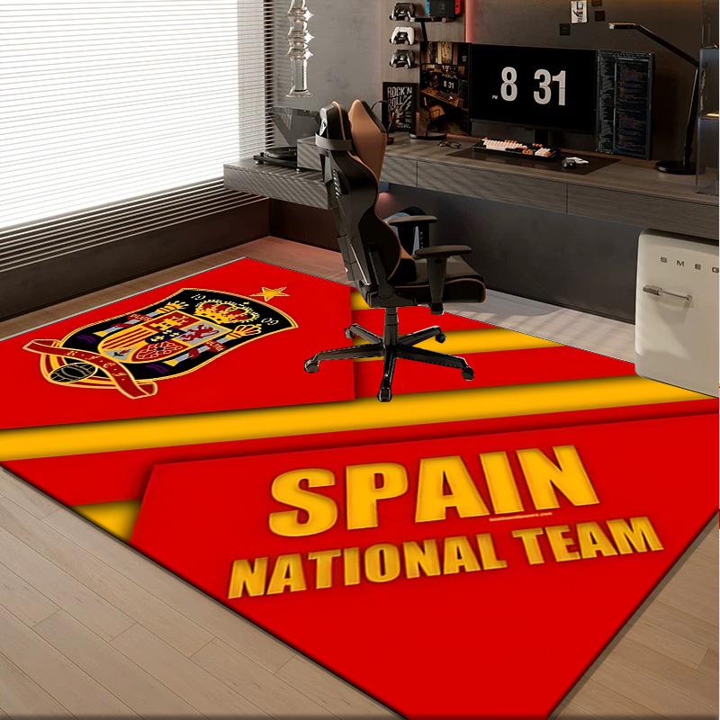 1PC rug Spain Coat Of Arms Carpet, Chair Rug,Area Rug for Office Bedroom living rooms bedroom, Doormat decor Christmas fan gifts