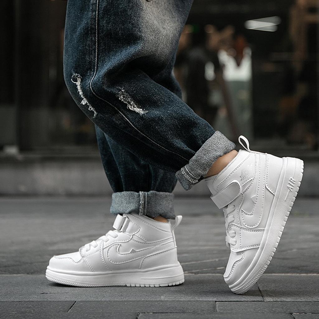 Scarpe da Bambino, Sneakers Alte da Ragazzo, Scarpe da Corsa Leggere Impermeabili, Sneakers Eleganti Versatili da Ragazzo