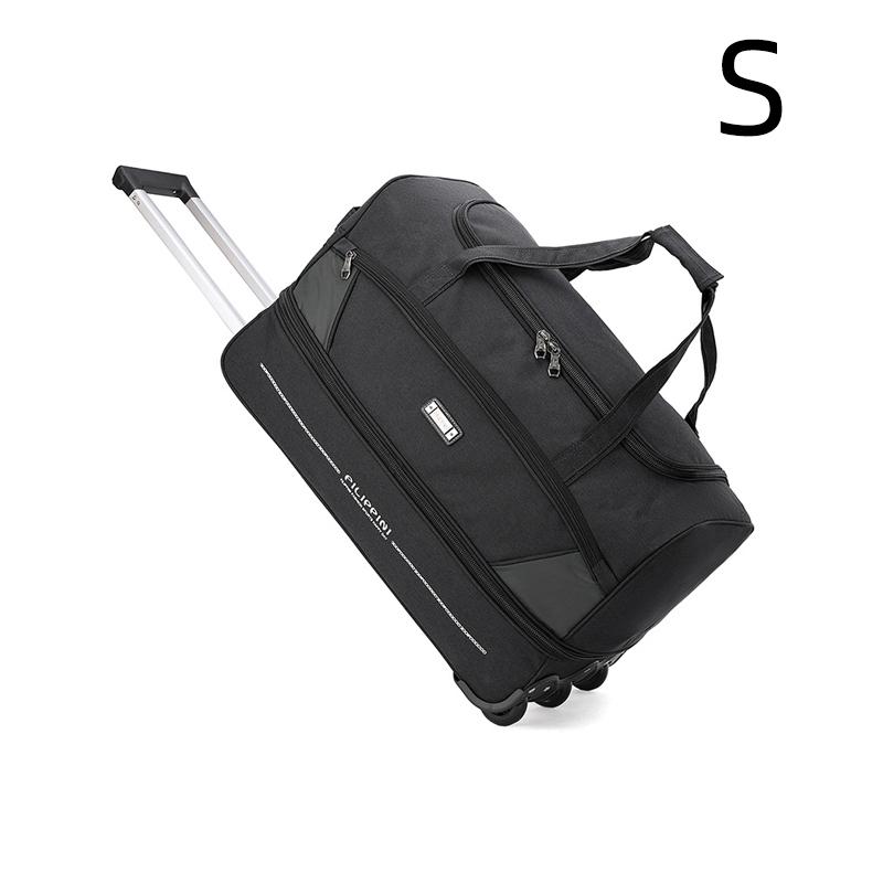 

Дорожная сумка на колесах из ткани Оксфорд Унисекс для выездных путешествий Посадочная деловая сумка Большой вместимости Складная Многофункциональная сумка для хранения S серый