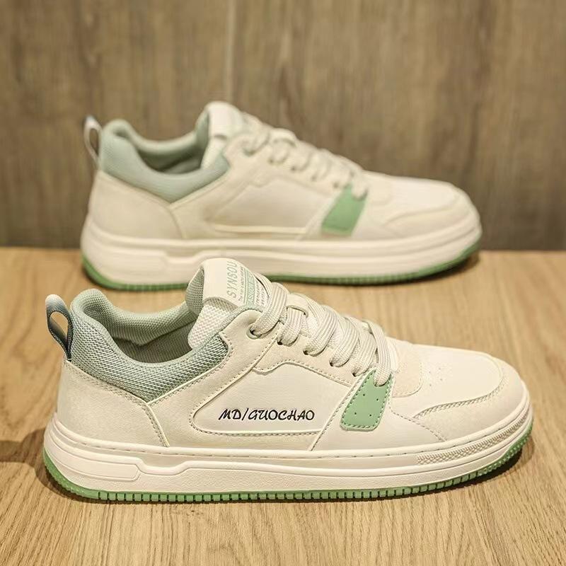 

Мужская обувь новая весенняя повседневная модная спортивная обувь на плоской подошве повседневная обувь для старшеклассников мужская маленькая белая обувь 39 зелёный