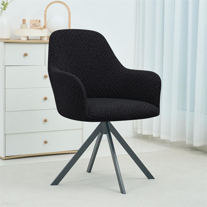 Verdickter Hochlehnen-Stuhlbezug Jacquard Drehstuhlbezug Staubschutz Haushalt Hotel Esszimmerstuhl Stuhlbezug Premium-Gefühl