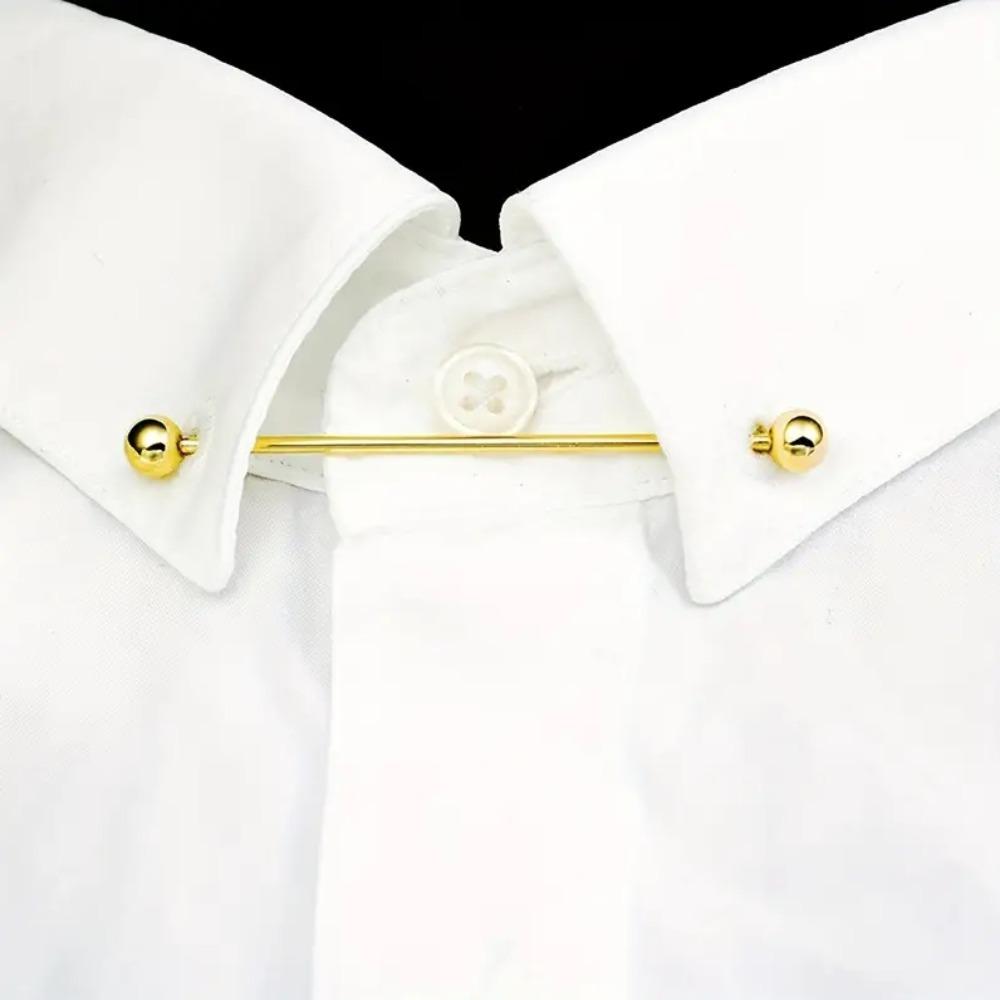3pcs Copper Metal Tie Pin Luxury Men Necktie Buckle Creative Collar Button Men Accessories