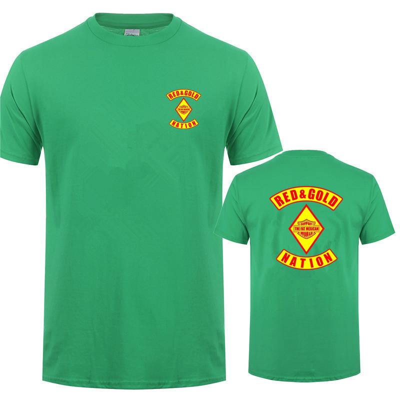 Red And Gold Nation Bandidos T Shirt Unisex Summer Short Sleeve Cool Streetwear Tops Cotton Oversized Tshirt Dz188