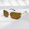 Rimless Sunglasses For Women Men Fashion Women's Sunglasses UV400 Protection For Shopping Travel Driving Fishing