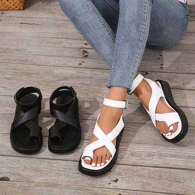 Summer Platform Casual Set Toe Elevating Sandals For Women