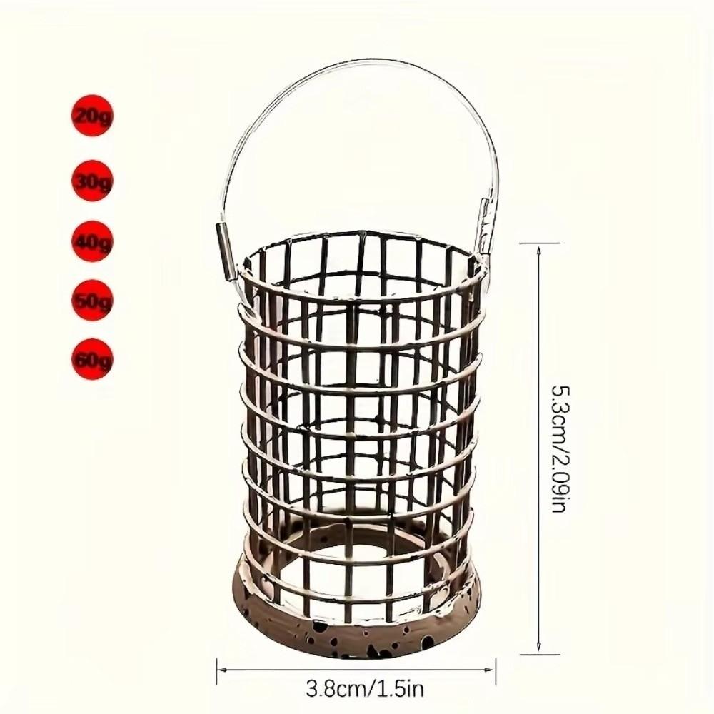 Alle Größen Futterkörbe 20g/30g/40g/50g/60g Hochwertige Futterkörbe Langlebige Metallfutterkörbe Köderangeln