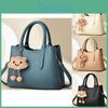 Modern Medium Size Pu Handbag With Fashionable Stone Pattern And Interior Zipper Pocket