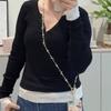 Fashion Beaded Bag Chain Adjustable Anti Loss Strap Phone Chain Colorful Synthetic Crystal Phone Neck Straps Mobile Phone