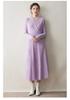 Women's Cross V-Neck Cashmere Sweater - 2026 Autumn/Winter French Robe Style Knit Outerwear