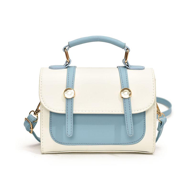 Chic Urban Minimalist Pu Small Square Bag Stylish And Versatile Shoulder Bag For Women белый