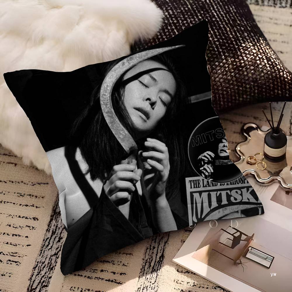 Singer Mitski First Love Tv Girl French Exit Pop Music Album Cushion Cover Decorative Pillow Sofa Home Decor case pillow cases