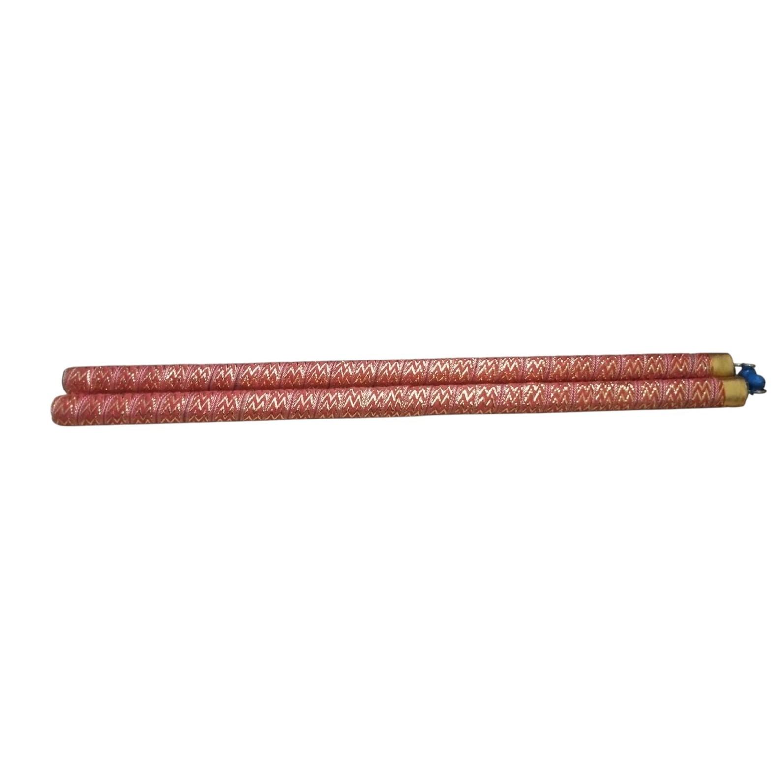

@ Wooden Dandiya Stick Assorted Colour For Dance 1 Pair 80Gm Zr-8070-60%Off