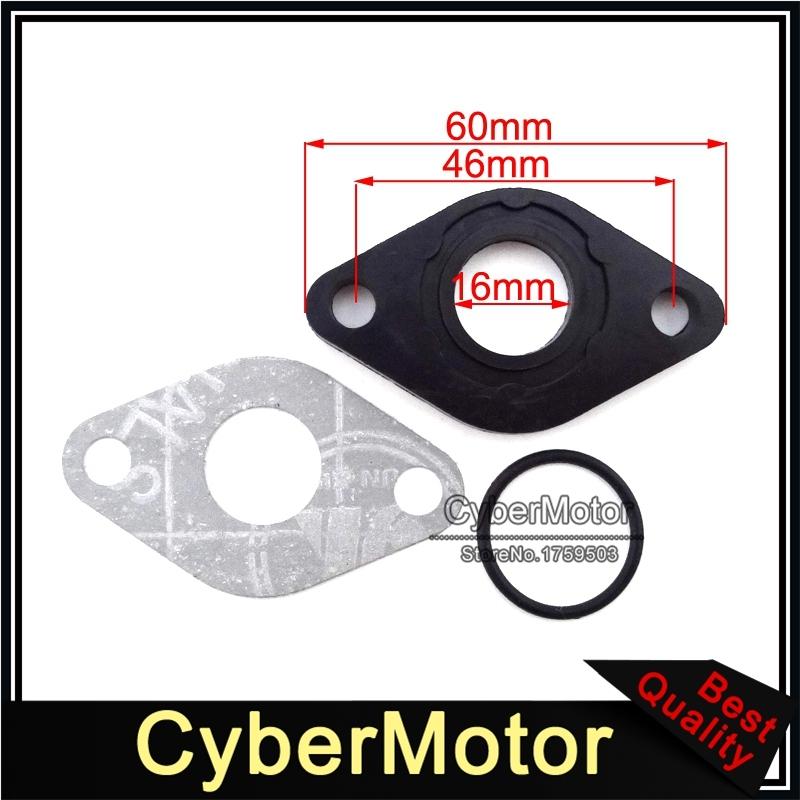 Intake Manifold Inlet Pipe Gasket Kit For GY6 50cc Engine Carb SUNL Baotian Znen Jmstar Chinese Moped Scooter