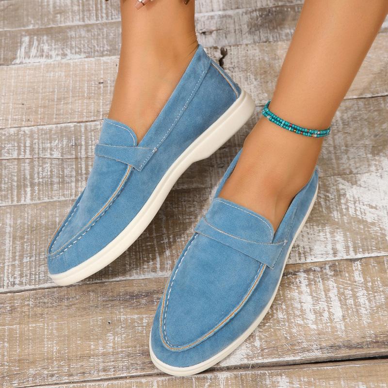 British Style Casual Loafers Simple Women's Shoes Four Seasons Wear Shallow Mouth Comfortable Soft Sole Shoes