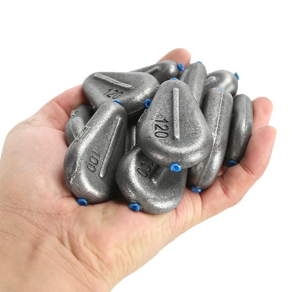 1/2pcs Iron Material Fishing Sinkers 40g-300g Weight Heart Shaped Sinker Saltwater Fishing