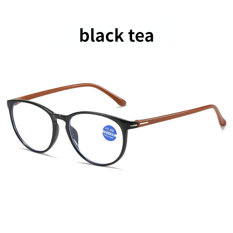 Reading Glasses Men Women Vintage Anti Blue Light Presbyopic Eyeglasses Round Full Frame Eyewear +0.5 +1.0 +1.5 +2.0 +2.5 ~ +4.0
