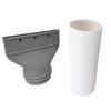 Vent Hose Air Conditioning Exhaust Pipe Flat Adapter for Portable Air Conditioning Units ABS Texture Easy Installation