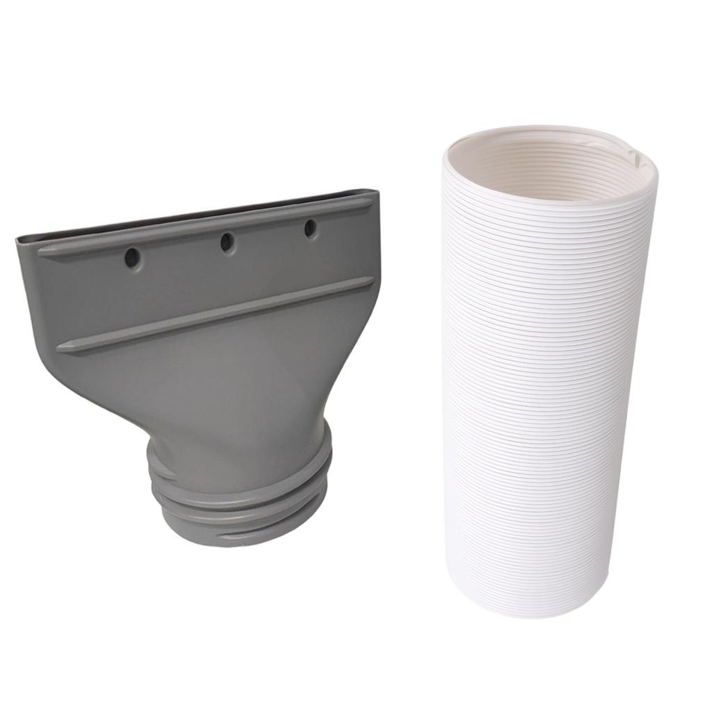 Vent Hose Air Conditioning Exhaust Pipe Flat Adapter for Portable Air Conditioning Units ABS Texture Easy Installation